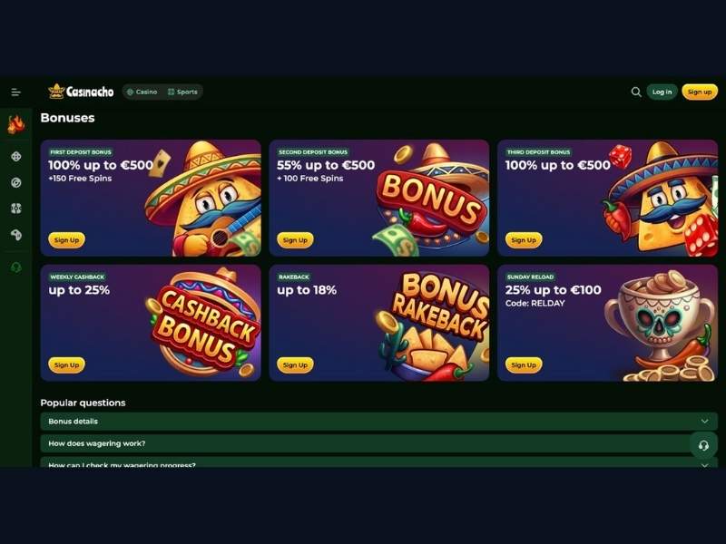 Casinacho Casino (Nacho Casino) bonuses for Canadian live casino players: cashback on live losses, bonus strategy and how to maximise value