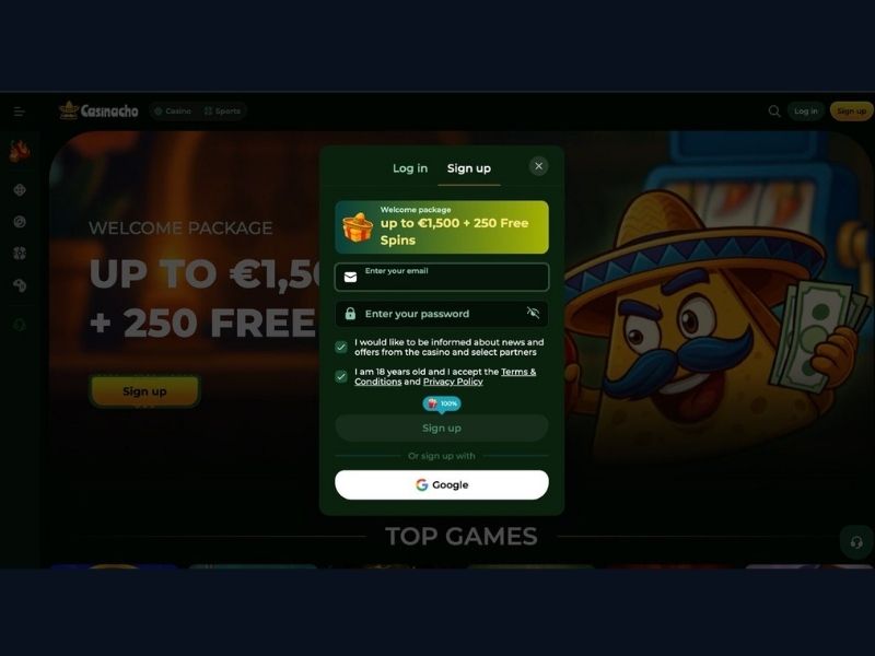 Live casino at Casinacho Casino Nacho Casino for Canada — 467 games and key titles